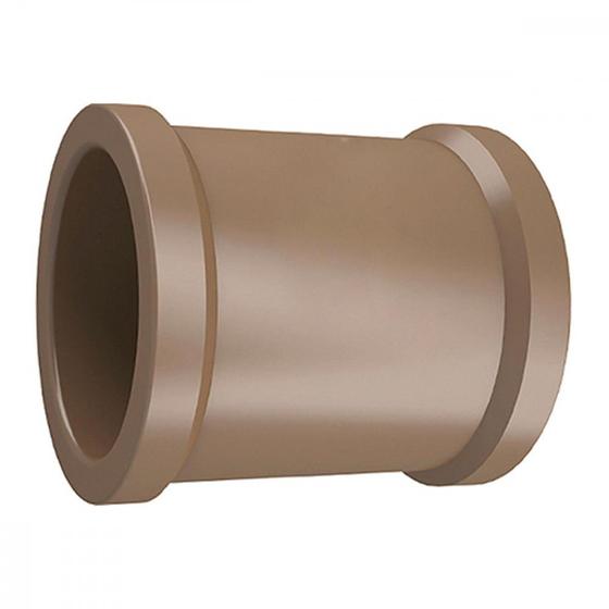 Imagem de Luva PVC Liso Liso Marrom 3/4 Tigre - Kit C/50 Unidades