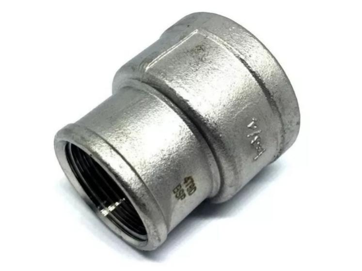 Imagem de Luva Redução F/F Inox BSP 3/4X1/2