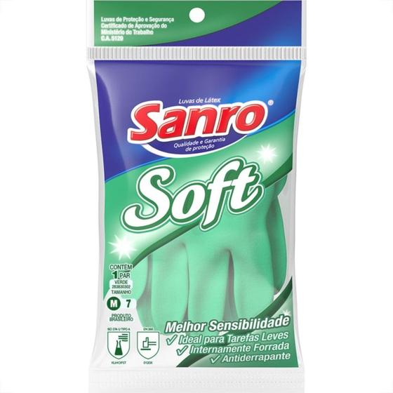 Imagem de Luva Sanro Soft Forrada Tam.M Par