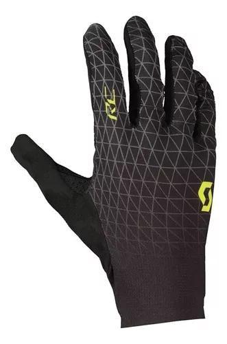 Imagem de Luva scott pro dedo longo preto com amarelo