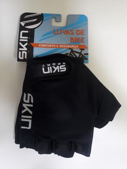 Imagem de Luva Skin Sport Fun Pto Bco Unissex Curta Meio Dedo Clarino