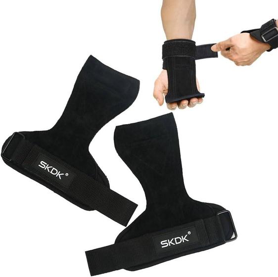 Imagem de Luva Strap Para Levantamento De Peso Academia Com tiras autocolantes