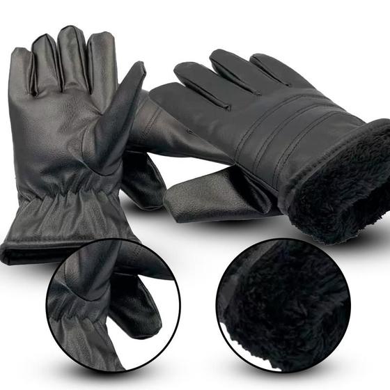 Imagem de Luva Térmica material sintético Profissional Proteção Vento Mãos Inverno Resistente Segurança Protetora Aquece