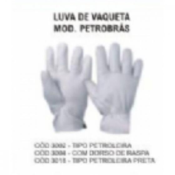 Imagem de Luva Vaqueta Petroleiro Luveq 6 . / Kit C/ 10