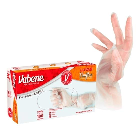 Imagem de Luva Vinil Flex Tam M - 100 Unidades