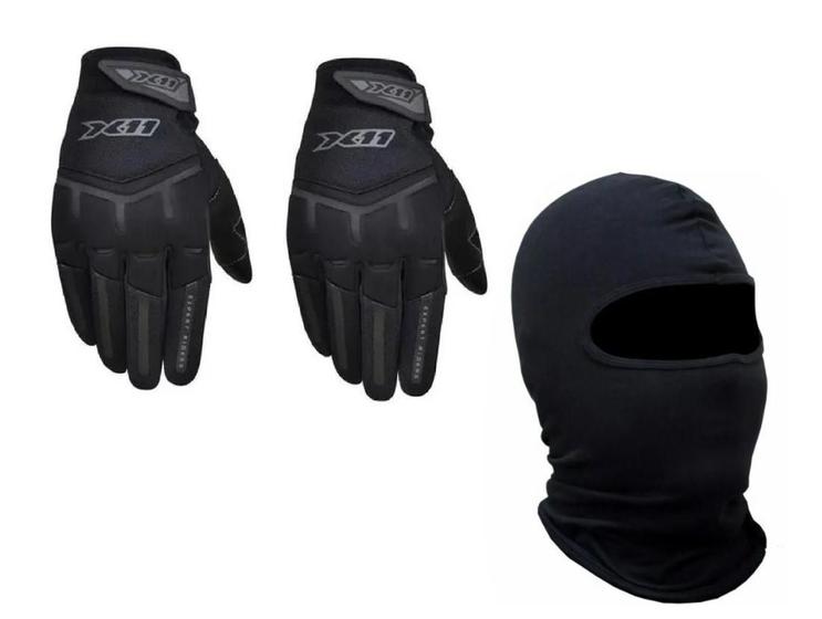 Imagem de Luva X11 Win Fit Touch Screen + Capuz Balaclava Tamanho M