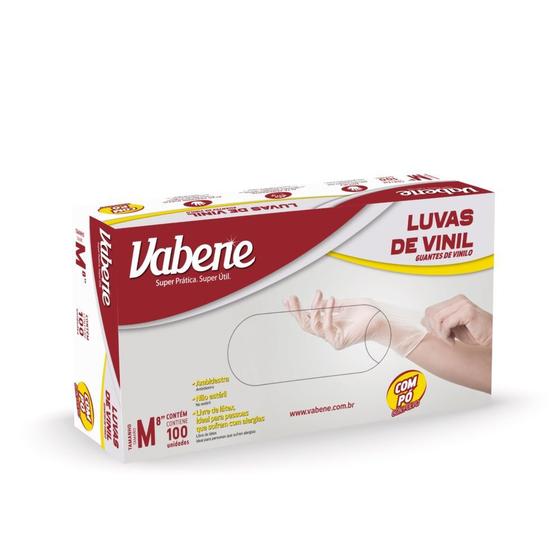 Imagem de Luvas Com Pó 100 Unid. Proteção Descartável