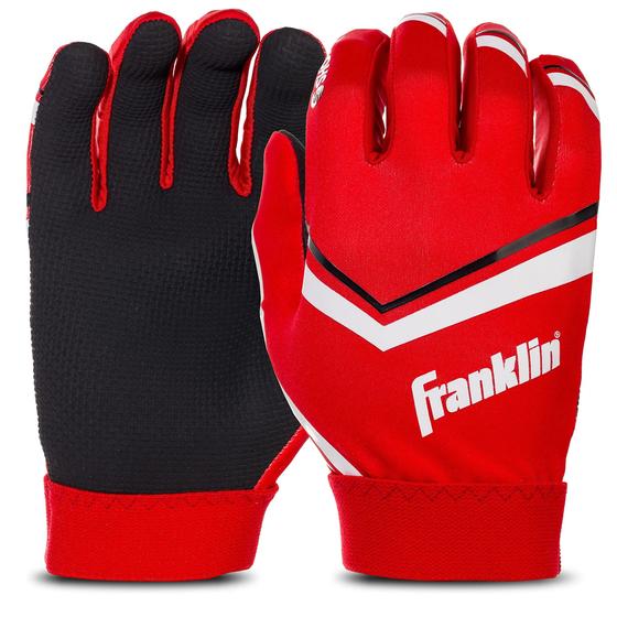 Imagem de Luvas de Futebol Americano Franklin Sports para Crianças - Alta Aderência - Tamanho Pequeno Infantil