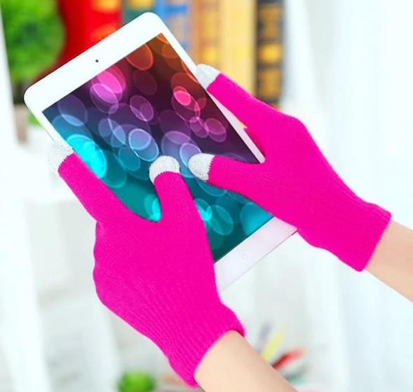 Imagem de Luvas De Lã Touch Screen Celular Tablet Quentinha Inverno