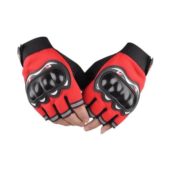 Imagem de Luvas De Motocicleta De Meio Dedo, Luvas Táticas De Proteção Para Motocross, Duráveis, Para Trabalho