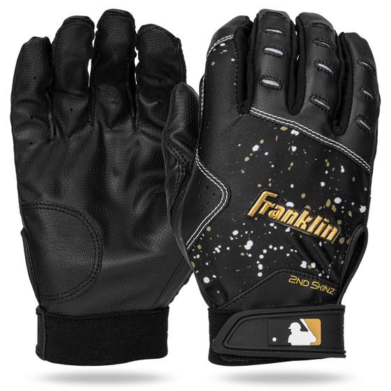 Imagem de Luvas de rebatidas Franklin Sports 2nd Skinz Drip MLB Black + Go