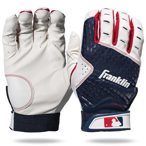 Imagem de Luvas de rebatidas Franklin Sports 2nd Skinz Youth XS Navy