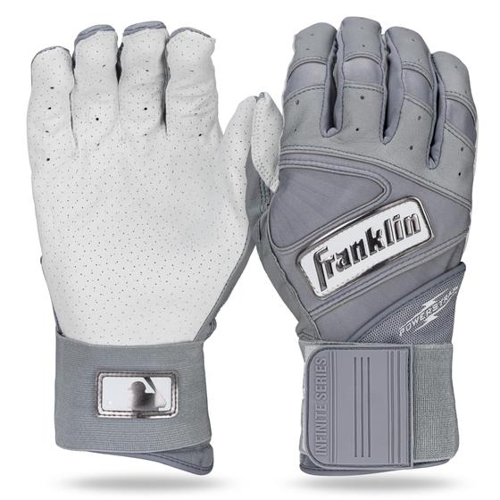 Imagem de Luvas de rebatidas Franklin Sports Infinite Powerstrap Grey XL