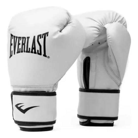 Imagem de Luvas de Treino Boxe Muay Thai Everlast Core Training branca