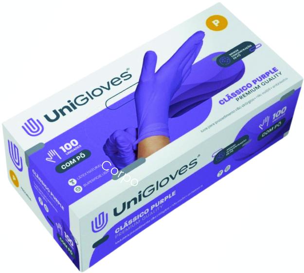 Imagem de Luvas Descartáveis Unigloves Clássico   De Látex Com Pó X 100 Unidades