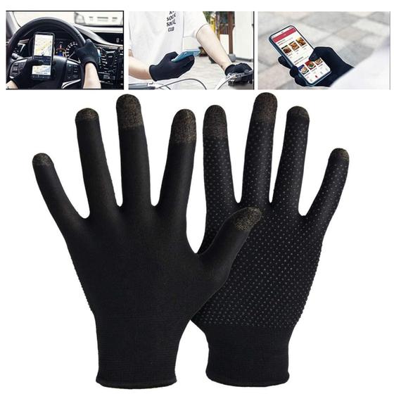 Imagem de Luvas Soft Touch Anti Suor Hiperidrose P Pc Dirigir Celular Para o Frio anti termica