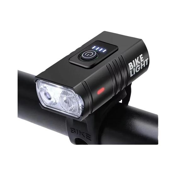 Imagem de Luz de Bicicleta Recarregável USB T6 LED - 6 Modos - Farol Dianteiro para MTB e Ciclismo