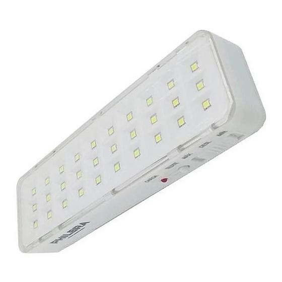 Luz De Emergência Luminária Lampada 30 Led Duração De Até 6h Cor Branco