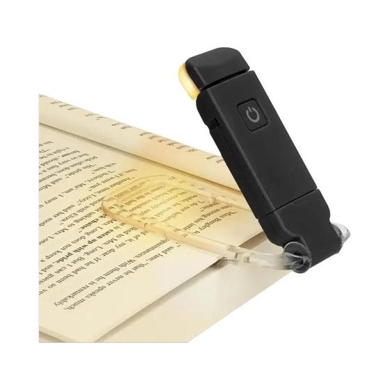 Imagem de Luz de Leitura USB Recarregável com Proteção para os Olhos - Lâmpada de Mesa Portátil com Clip