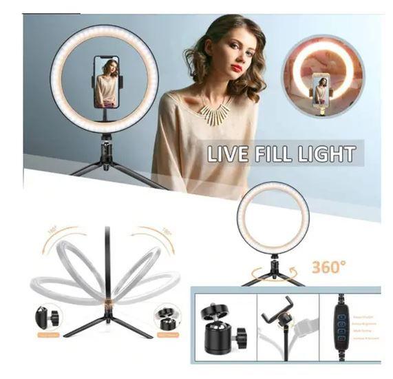 Imagem de Luz De Mesa Ring Light Youtube Make Portátil