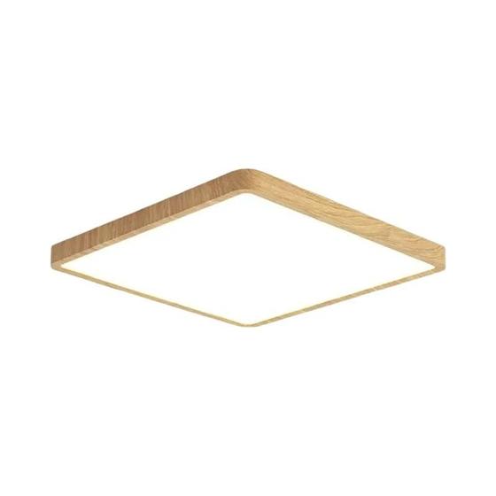 Imagem de Luz de Teto LED 36W com Grão de Madeira - Controle Inteligente via Alexa e Google