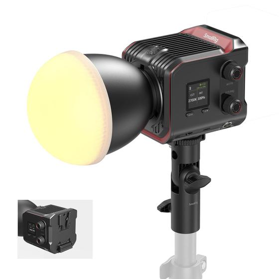 Imagem de Luz de Vídeo SMALLRIG RC 100B COB Bicolor (2700K-6500K) - Controle via App