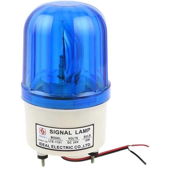 Imagem de Luz Giroflex 12V-24V-127V-220V  4 fios 10W com sirene - azul