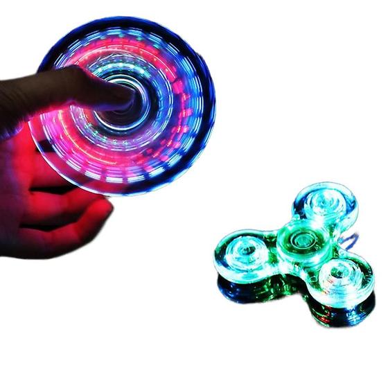 Imagem de Luz LED luminosa Fidget Spinner Wokex, tampo de mão, azul