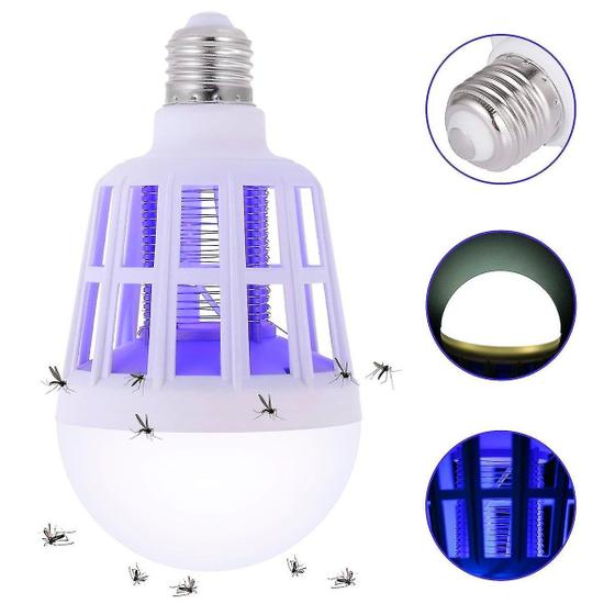 Imagem de Luz Led Uv 15w Mata Pernilongos Mosquitos Luminária