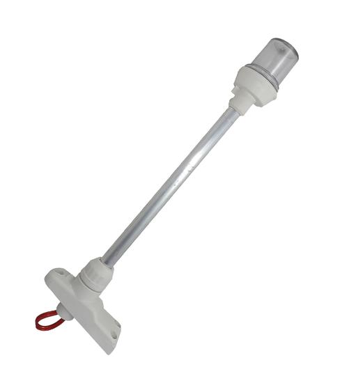 Imagem de Luz Navegação Strobo Mastro Branco Alcançado 40cm Led Barco