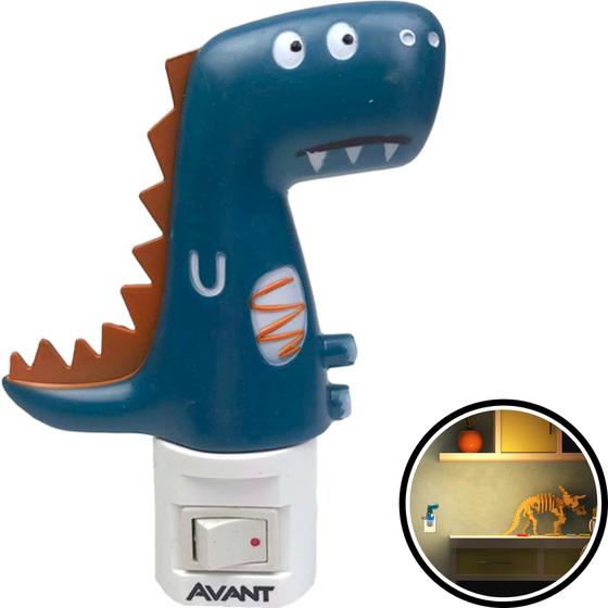 Imagem de Luz Noturna Abajurzinho Led Dino Dinossauro 1w Amarela Avant