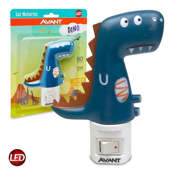 Luz Noturna Led 1w Bivolt Dino Avant Menor preço em Luz Noturna Led 1w Bivolt Dino Avant