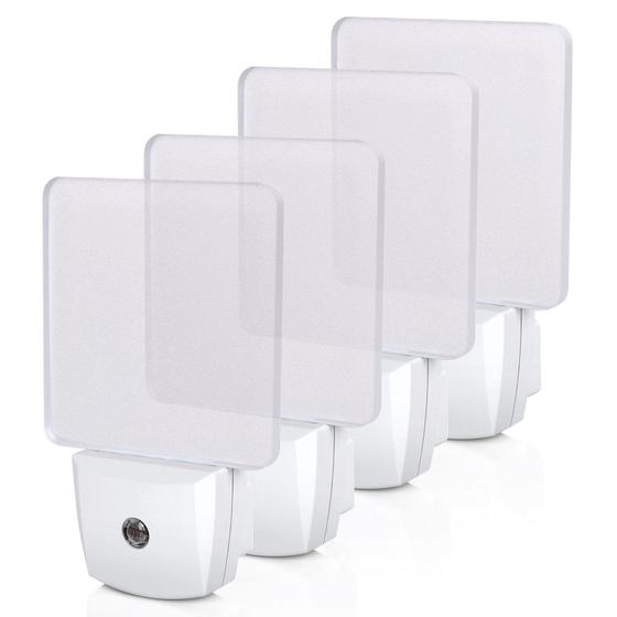 Imagem de Luz noturna LED DEWENWILS Plug-in com sensor de luz, pacote com 4