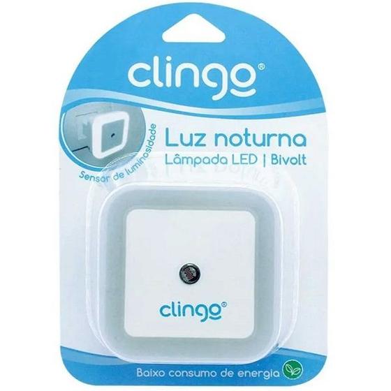 Imagem de Luz Noturna LED Mini Luminaria Abajur de Tomada C/ Sensor Clingo