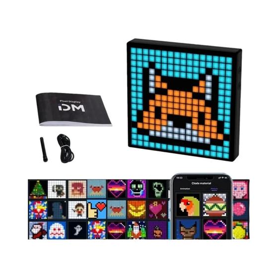 Imagem de Luz Noturna LED Pixel Programável - Controle por App e Animação DIY