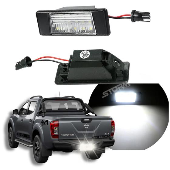 Imagem de Luz Placa Nissan Frontier Ano 2017 A 2023 Lâmpada Led Branco modelo versão 2.3 Pro Attack Xe Le Platinum X-Gear Se original