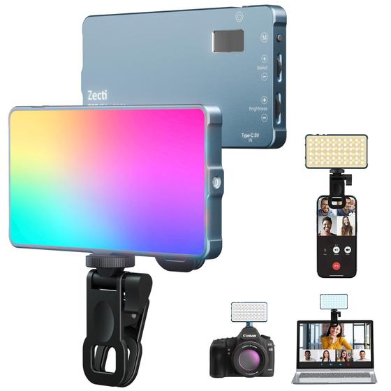 Imagem de Luz Selfie Light Zecti 96 Luz de telefone LED 1500mAh recarregável