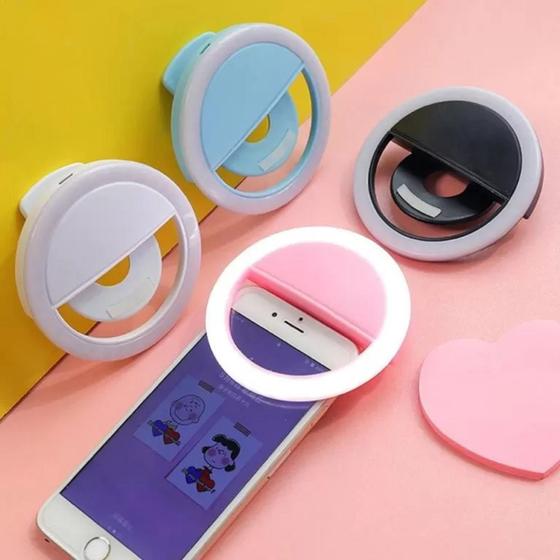 Imagem de Luz Selfie Ring Light Clipe Anel Led Fotografia P/ Celulares