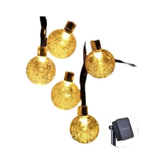 Imagem de Luz Solar Externa 100 LED Lâmpadas De Corda De Fadas À Prova D'água 12M Decoração De Natal De Jardim