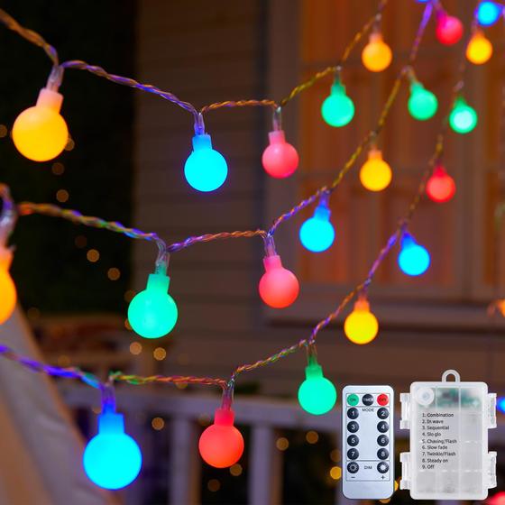 Imagem de Luzes de corda LED Minetom 21 pés 60 LED Fairy Lights Multicolor