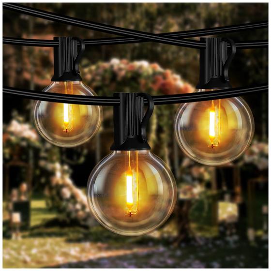 Imagem de Luzes de Cordão Externas DAYBETTER - 15m à Prova D'Água com 25 LEDs