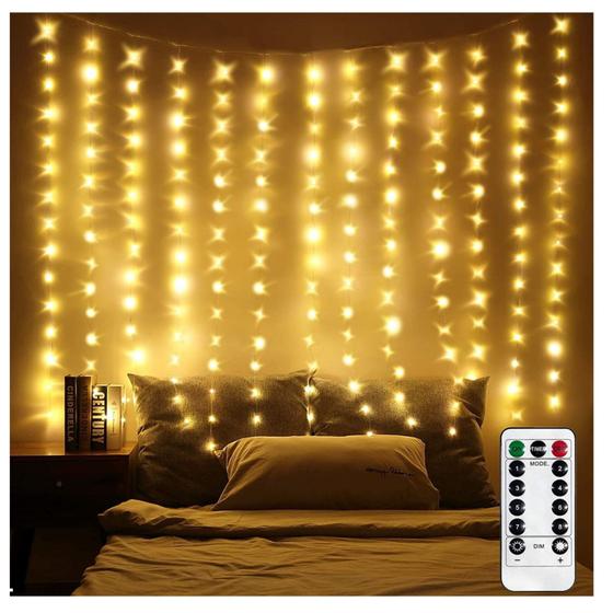 Imagem de Luzes de cortina Luzes decorativas LED Garlands Cortinaled