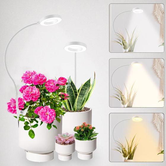 Imagem de Luzes de Cultivo LED GOADROM - Espectro Completo, Reguláveis em 10 Níveis (2 Unidades)