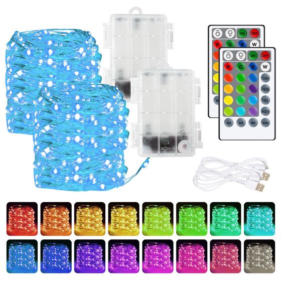 Imagem de Luzes de Fada Coloridas com 120 LEDs - 40m (Pacote com 2)