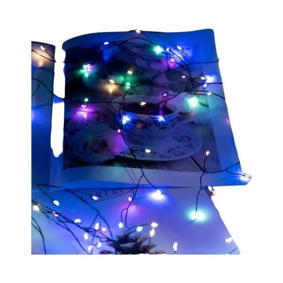 Imagem de Luzes de Fada LED 42m - Fio de Cobre para Decoração de Natal, Ano Novo e Casa