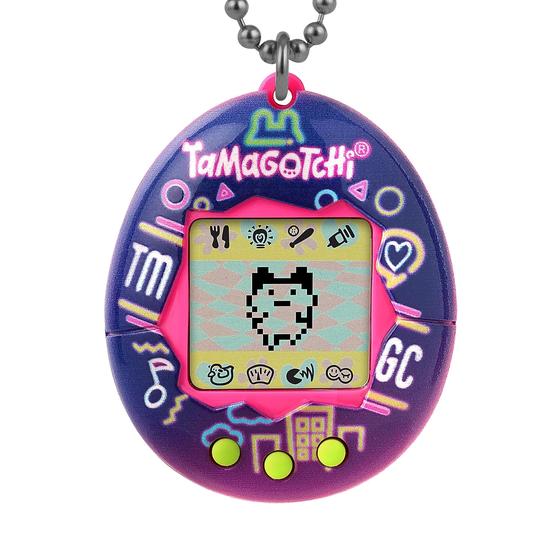 Imagem de Luzes de néon digitais Pet Tamagotchi Original com jogo - roxo