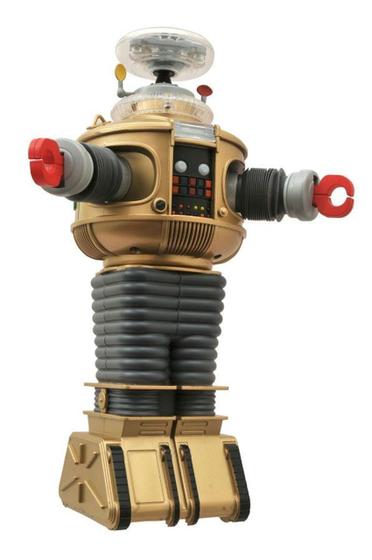 Imagem de Luzes e sons eletrônicos de Lost In Space B9 Robot Golden Boy Edition