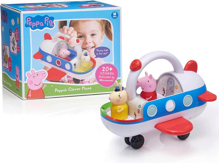 Imagem de Luzes e Sons Inteligentes do Avião da Peppa Pig - Brinquedo Miss Rabbit