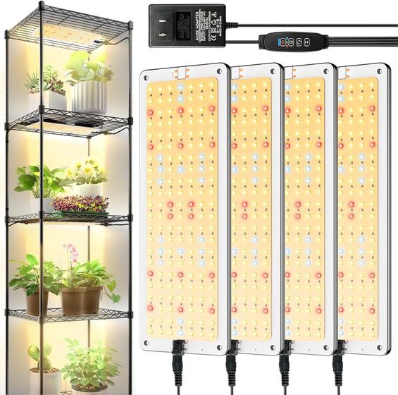 Imagem de Luzes LED Grow VPCRT6 para prateleiras, pacote com 4 unidades Full Spectrum