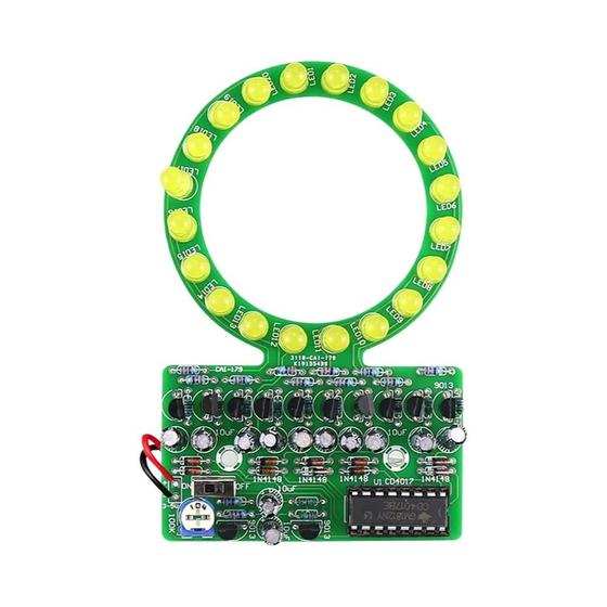 Imagem de Luzes Piscantes LED Placa De Prática De Solda Kit DIY De Fluxo De Água Para Soldagem SMD SMT